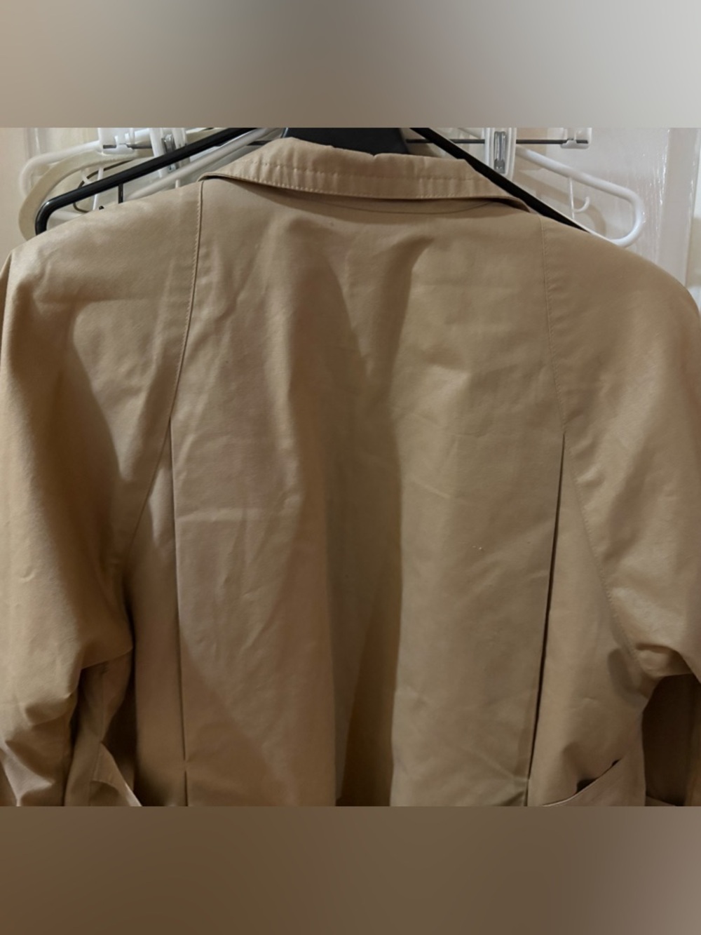 Vintage NICE London Fog Khaki Trench Coat with Sherpa Lining 4 - Picture 10 of 10